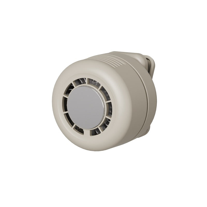 Clip-On Bladeless Mini Fan – Hands-Free Cooling, 360° Adjustable & 3-Speed USB Rechargeable