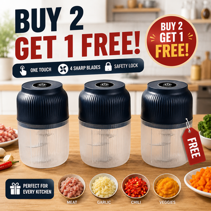 🔥Powerful Electric Food Chopper – One-Touch Mini Kitchen Blender