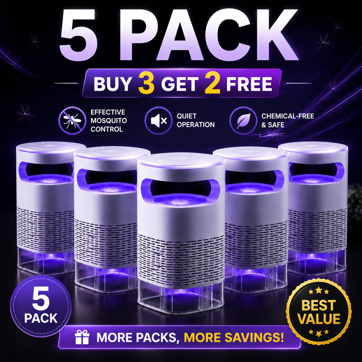 💎Nectavira® 🦟 Upgraded PRO UV Mosquito Trap Lamp