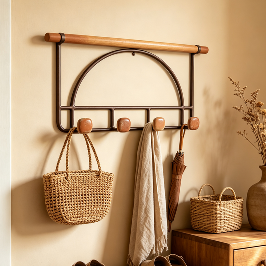 Bohemian Vintage Arch Wall Hook Rack