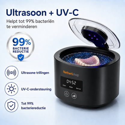 ❄️Zomerfresh 50% Korting!🦷Denture Dome Ultrasone UV-C Reiniger – Voor een Frisser, Schoner Kunstgebit in Slechts 5 Minuten