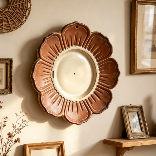 Bohemian Vintage Petal Ceramic Wall Tray