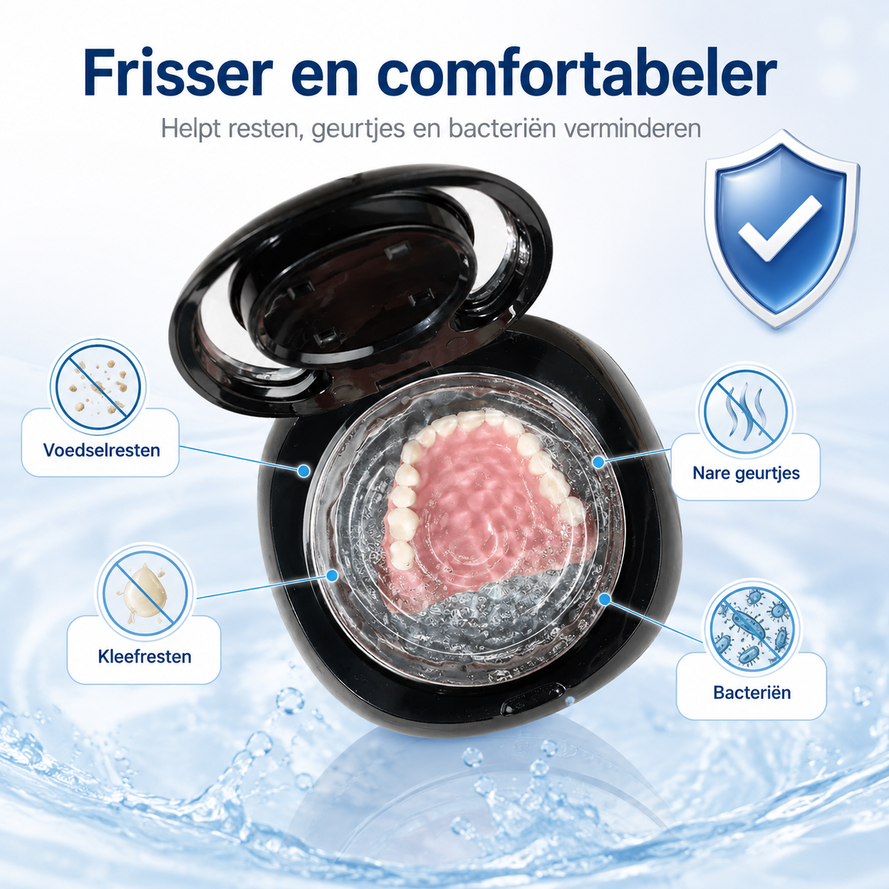 ❄️Zomerfresh 50% Korting!🦷Denture Dome Ultrasone UV-C Reiniger – Voor een Frisser, Schoner Kunstgebit in Slechts 5 Minuten