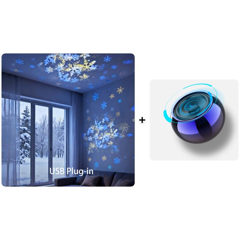 Dynamic rotating LED light projector