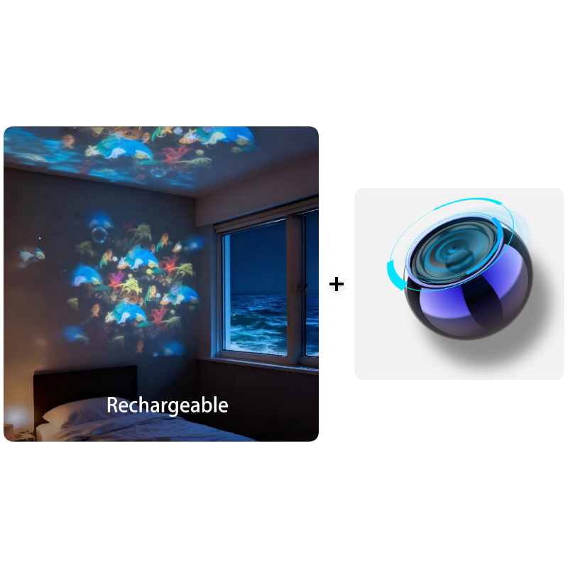 Dynamic rotating LED light projector