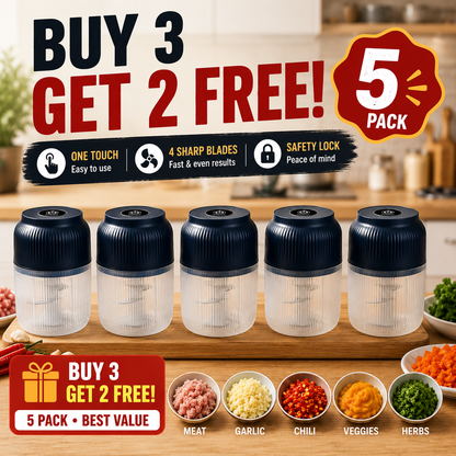🔥Powerful Electric Food Chopper – One-Touch Mini Kitchen Blender