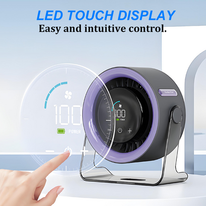 ❄️Zomerfresh 50% Korting!🌬️ 100-Standen Mini Bureauventilator met Digitaal Display – Oplaadbaar, Compact & Krachtig voor Thuis en Kantoor