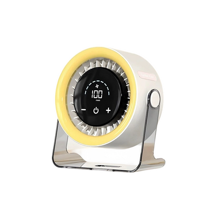 ❄️Zomerfresh 50% Korting!🌬️ 100-Standen Mini Bureauventilator met Digitaal Display – Oplaadbaar, Compact & Krachtig voor Thuis en Kantoor
