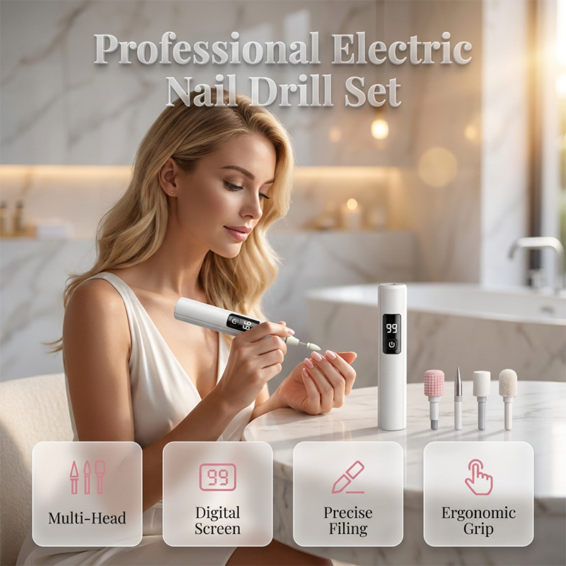 🥳2026 HOT SALE🥳💞50K+ SOLD!💅✨ 50% OFF! Nectavira® Professional Electric Nail Polisher – Smooths thick nails, 99-speed display. Multiple heads for shaping & buffing. Salon at home! 🌟💎