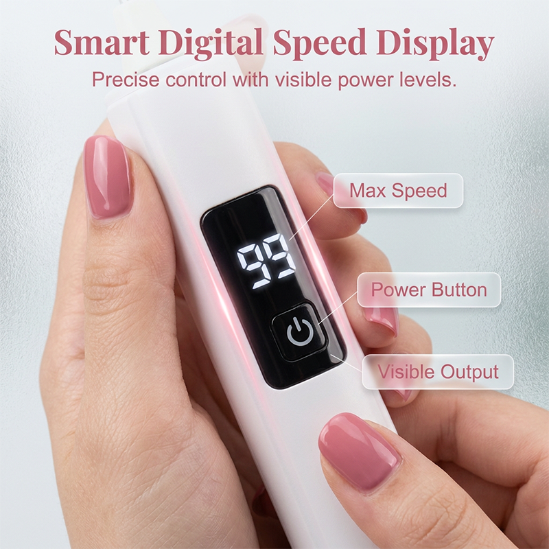 🥳2026 HOT SALE🥳💞50K+ SOLD!💅✨ 50% OFF! Nectavira® Professional Electric Nail Polisher – Smooths thick nails, 99-speed display. Multiple heads for shaping & buffing. Salon at home! 🌟💎