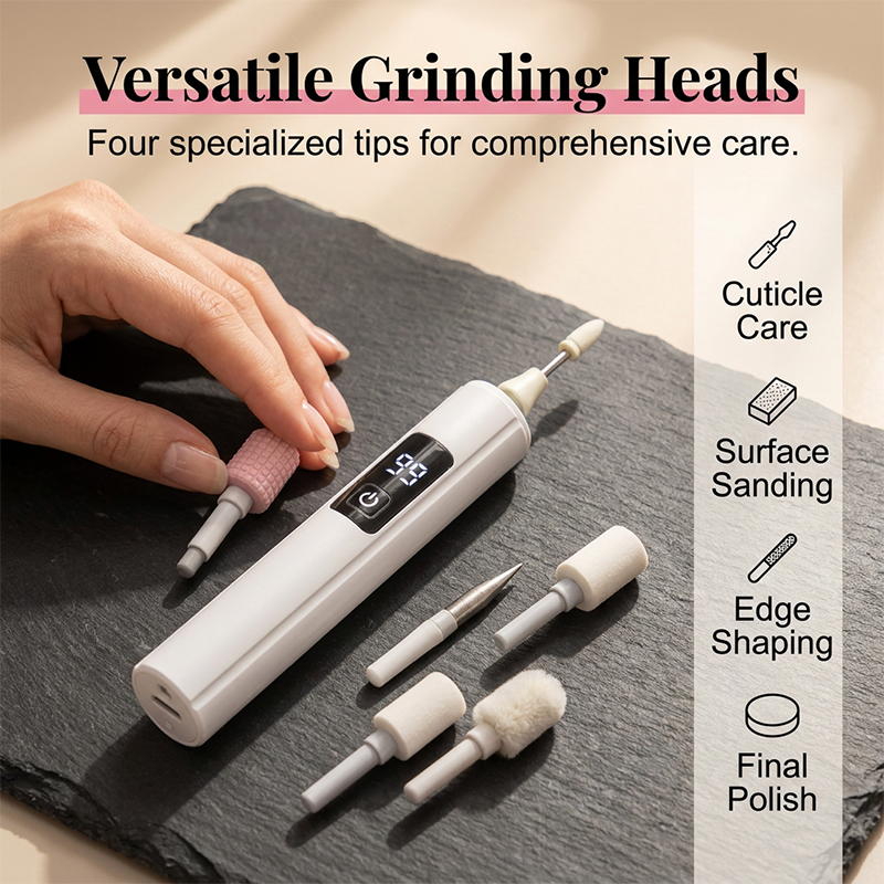 🥳2026 HOT SALE🥳💞50K+ SOLD!💅✨ 50% OFF! Nectavira® Professional Electric Nail Polisher – Smooths thick nails, 99-speed display. Multiple heads for shaping & buffing. Salon at home! 🌟💎
