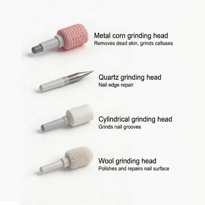 🥳2026 HOT SALE🥳💞50K+ SOLD!💅✨ 50% OFF! Nectavira® Professional Electric Nail Polisher – Smooths thick nails, 99-speed display. Multiple heads for shaping & buffing. Salon at home! 🌟💎